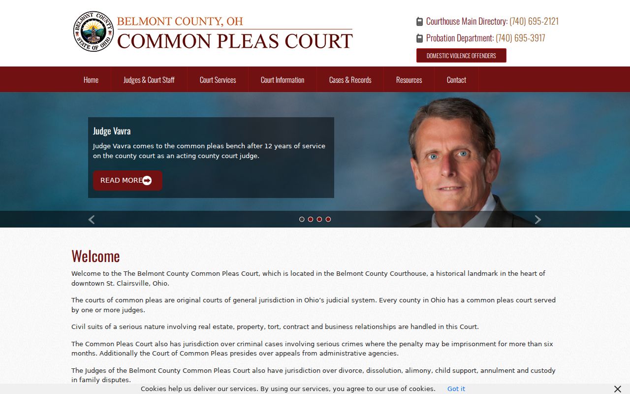 Belmont County court docket Belmont County Common Pleas courthouse access